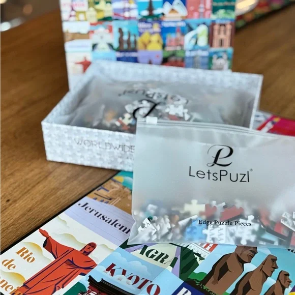 LetsPuzl Worldwide Landmarks Puzzle EUC - Picture 4 of 4